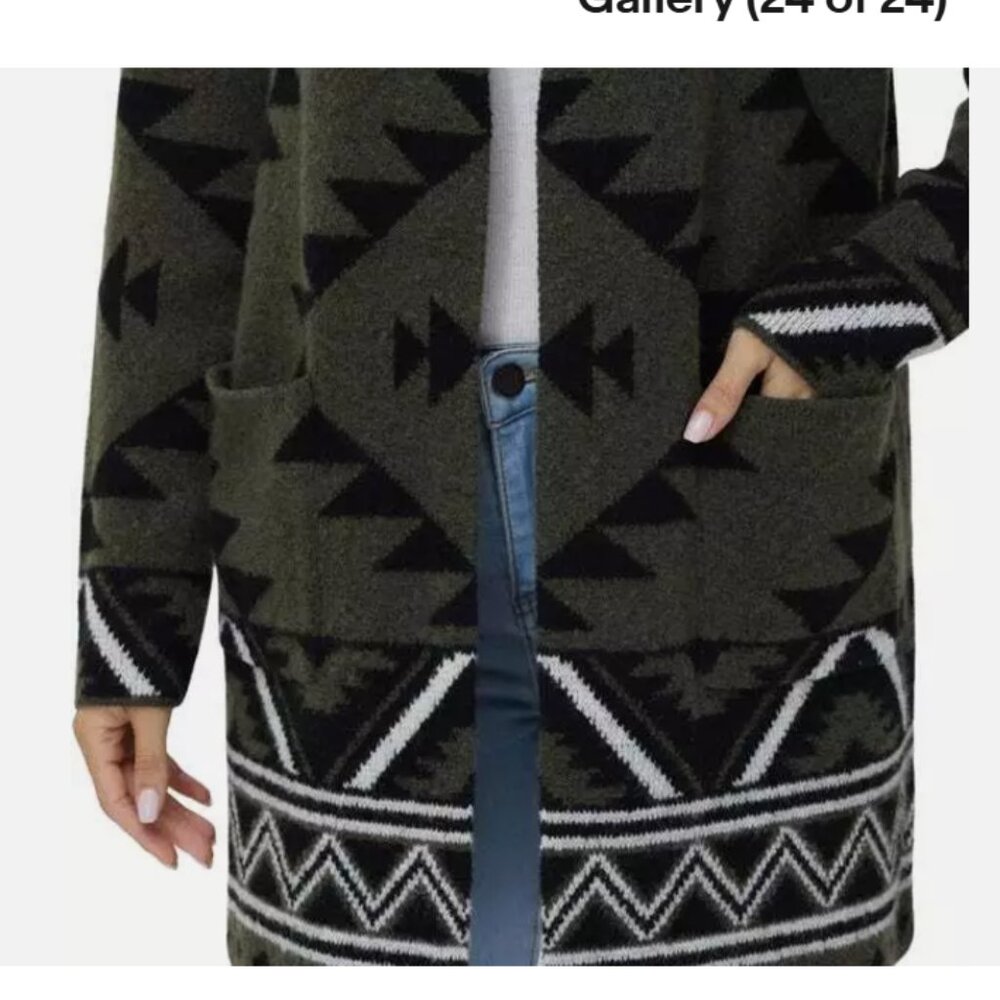 Frye Ladies' Patterned Cardigan Sweater - Picture 5 of 5